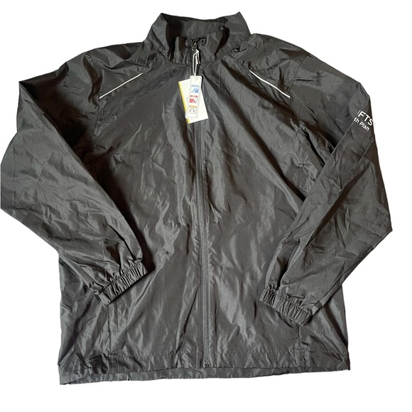 CORE 365 Mens Unlined Lightweight Full Zip Water Resistant Windbreaker Jacket M - Picture 4 of 16